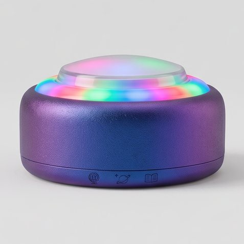Puck with its light ring glowing.